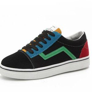 Color Block Lace Up Sneakers